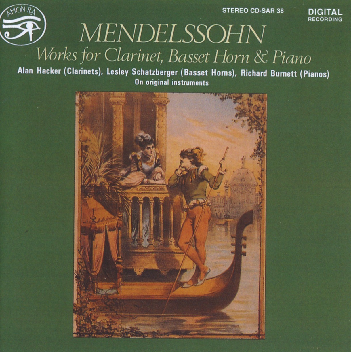 Afbeelding van Alan Hacker, Lesley Schatzberger, Richard Burnett - Mendelssohn: Works For Clarinet, Basset Horn & Piano