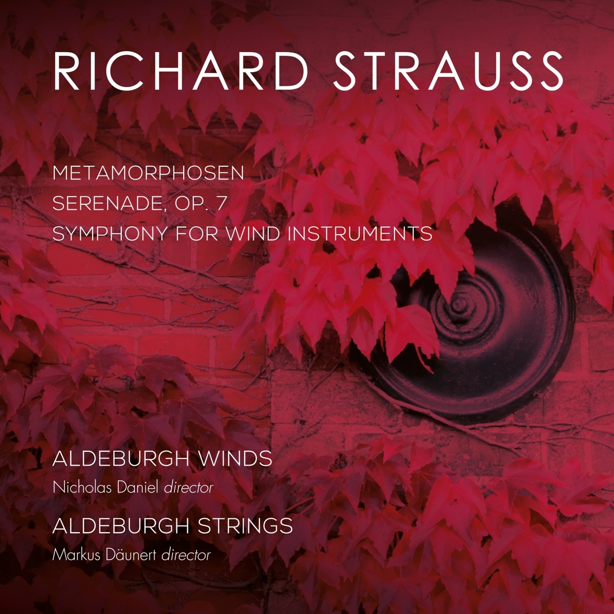 Afbeelding van Aldeburgh Winds, Aldeburgh Strings, Markus Daunert, Nicholas Daniel - Strauss: Metamorphosen/Serenade Op. 7/Symphony For Wind Instruments