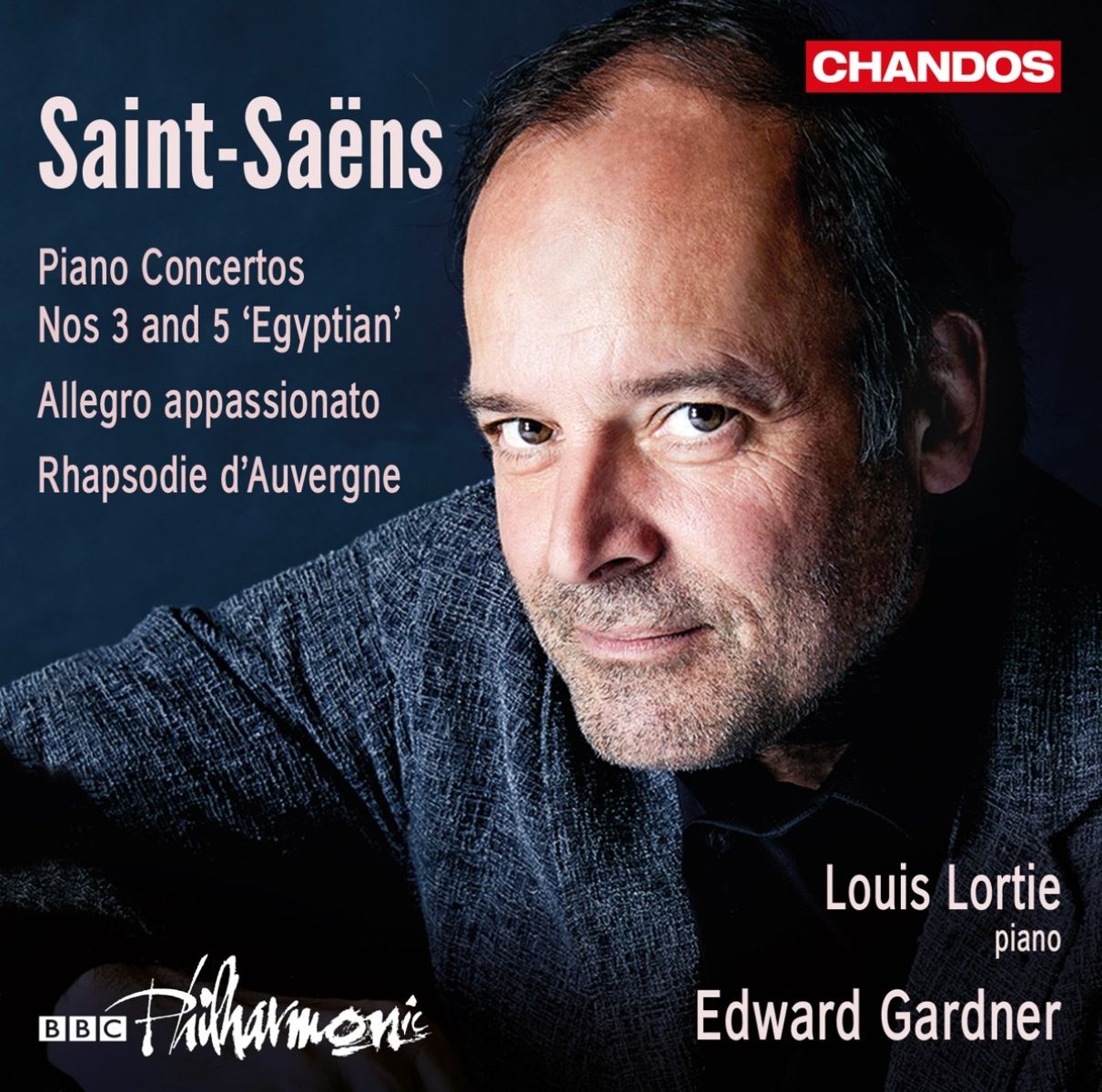 Afbeelding van Louis Lortie, BBC Philharmonic Orchestra, Edward Gardner - Saint-Saëns: Piano Concertos Nos 3 And 5 'Egyptian' | Allegro Appassionato | Rhapsodie D'Auvergne