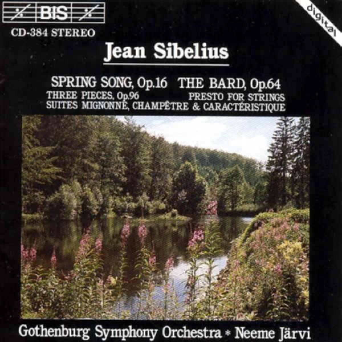 Afbeelding van Gothenburg Symphony Orchestra, Neeme Järvi - Sibilius: Spring Song Opus 16 | The Bard Op.64