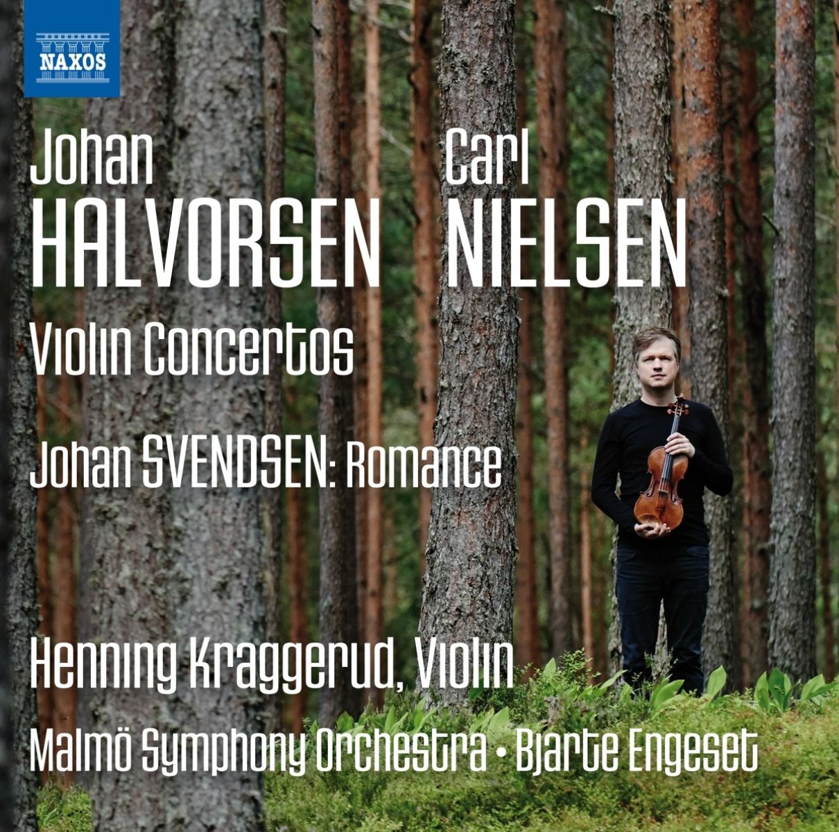 Afbeelding van Henning Kraggerud, Malmö Symphony Orchestra, Bjarte Engeset - Halvorsen: Violin Concerto