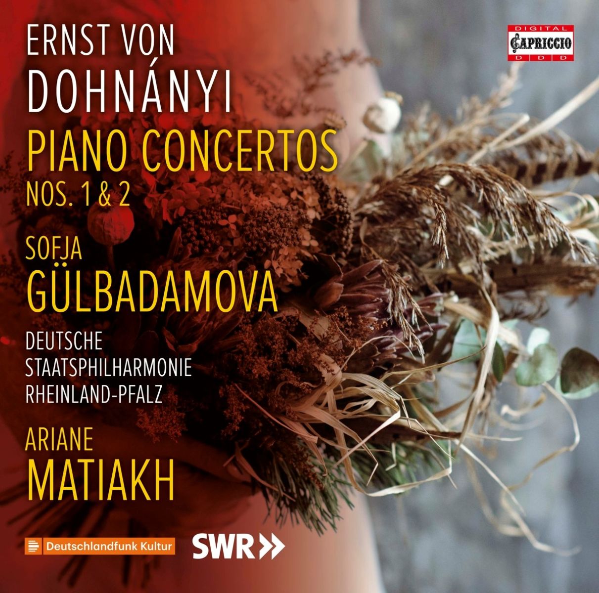 Afbeelding van Sofja Gülbadamova, Deutsche Staatsphilharmonie Rheinland-Pfalz, Ariane Matiakh - Dohnányi: Piano Concerto Nos. 1 & 2