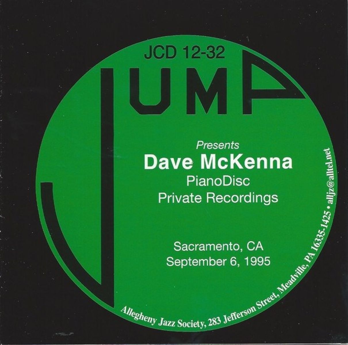 Afbeelding van Dave McKenna - Jump Presents Dave McKenna PianoDisc Private Recordings