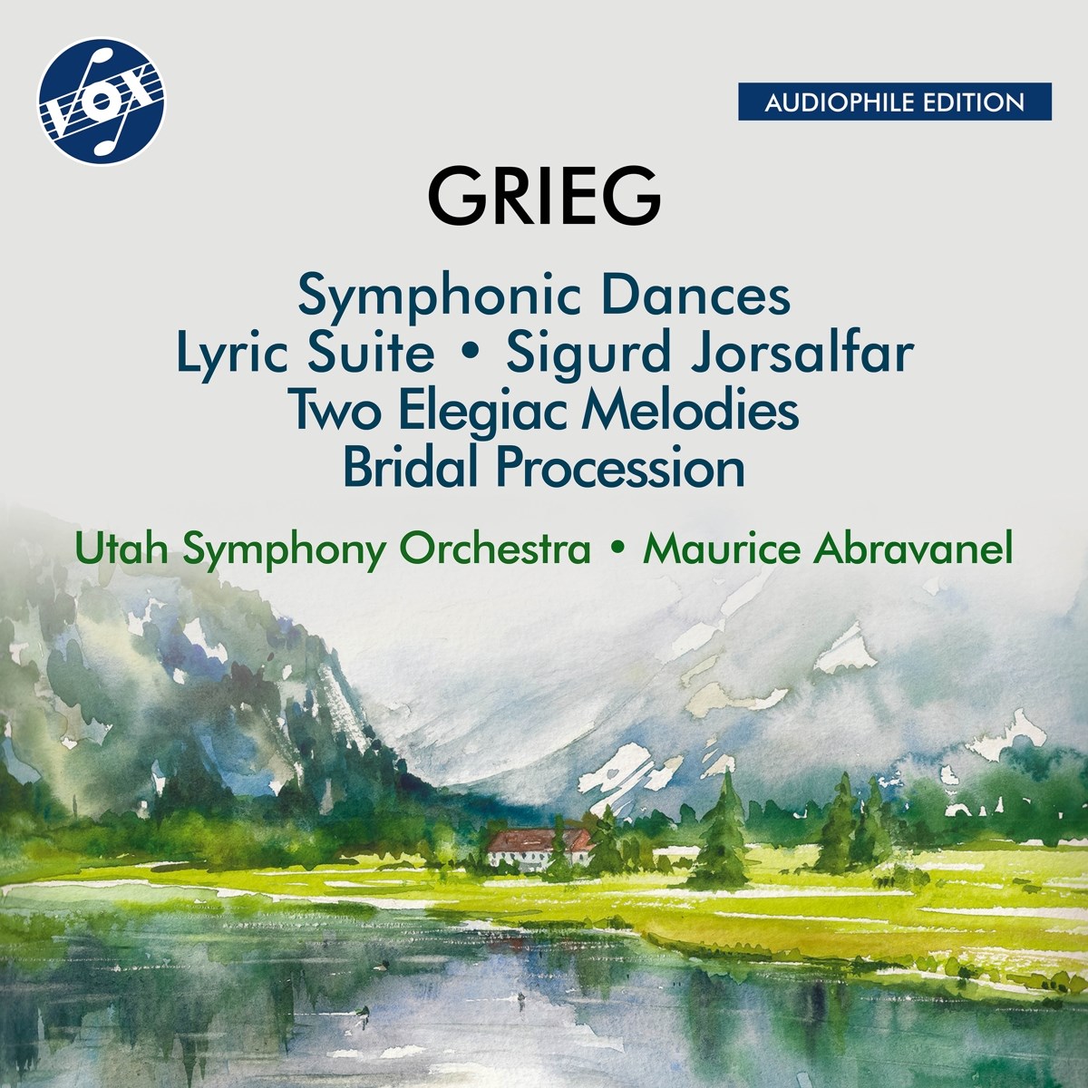 Afbeelding van Utah Symphony Orchestra, Maurice Abravanel - Grieg: Symphonic Dances, Op. 64; Bridal Procession Passes