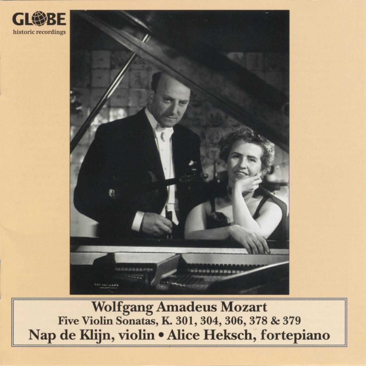 Afbeelding van Nap De Klijn & Alice Heksch - Mozart: Five Violin Sonatas K. 301 · 304 · 306 . 378 & 379
