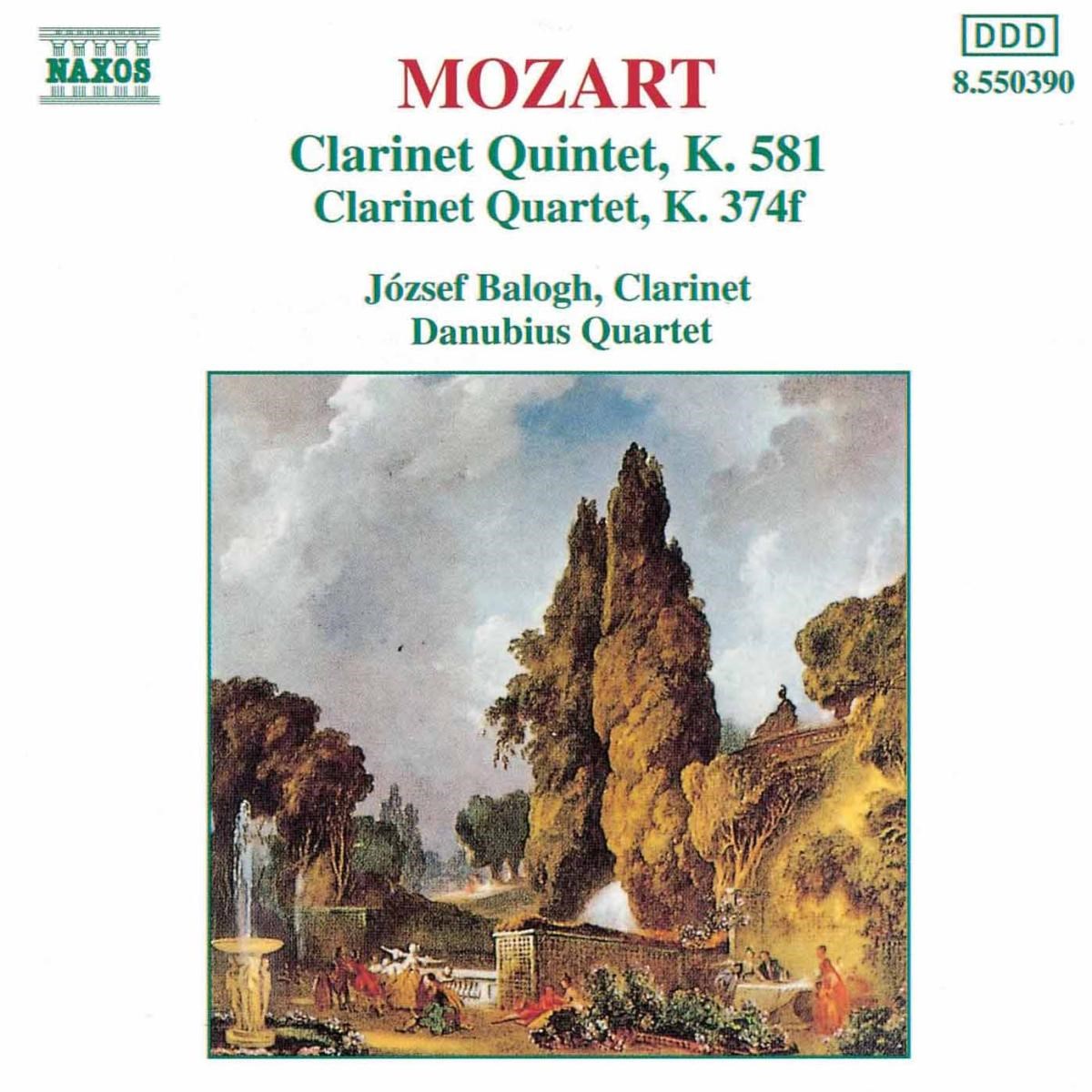 Afbeelding van József Balogh, Danubius String Quartet - Mozart: Clarinet Quintet & Quartet