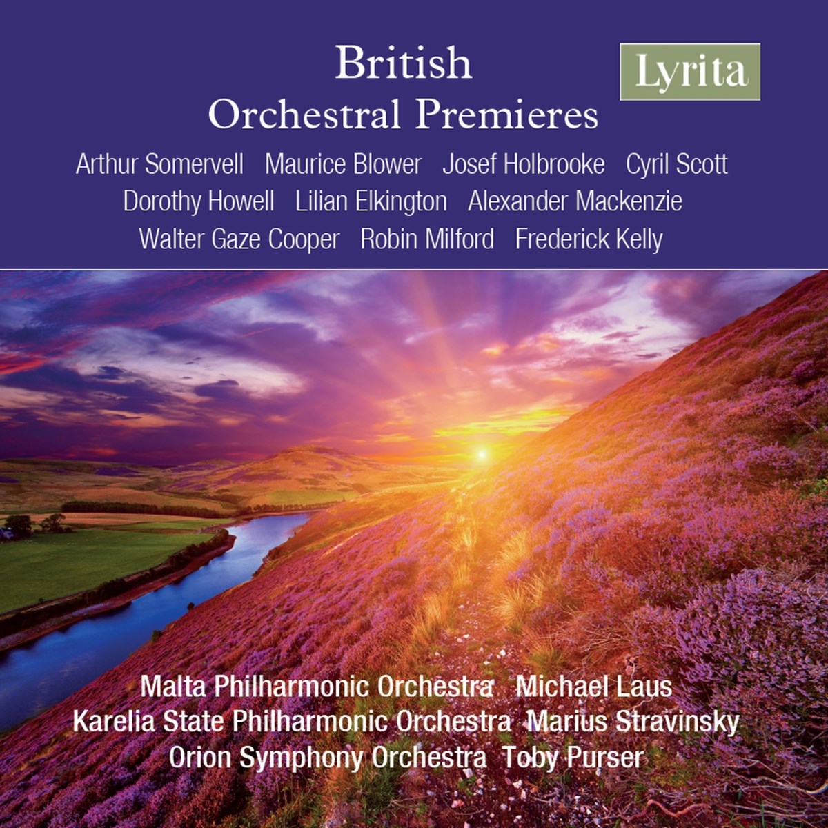 Afbeelding van Malta Philharmonic Orchestra, Orion Symphony Orchestra, Karelia State Philharmonic Orchestra - British Orchestral Premieres