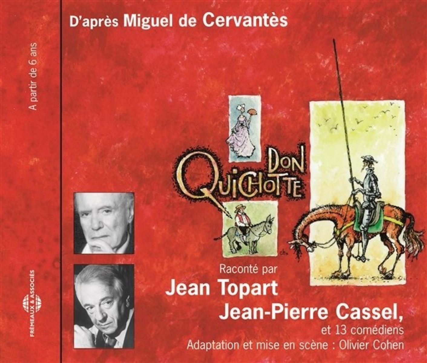 Afbeelding van Jean Topart & Jean-Pierre Cassel - Don Quichotte.D'apès Miguel de Cervantes