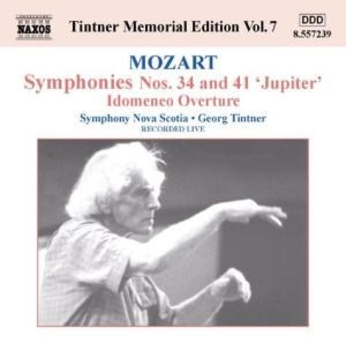 Afbeelding van Symphony Nova Scotia, Georg Tintner - Mozart: Symphonies Nos. 34 & 41