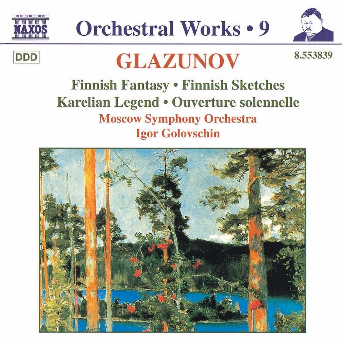 Afbeelding van Moscow Symphony Orchestra - Glazunov: Finnish Fantasy | Finnish Sketches