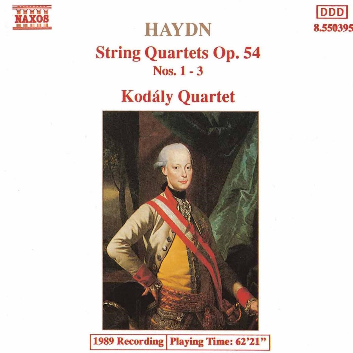 Afbeelding van Kodály Quartet - Haydn: String Quartets Op. 54, Nos. 1-3