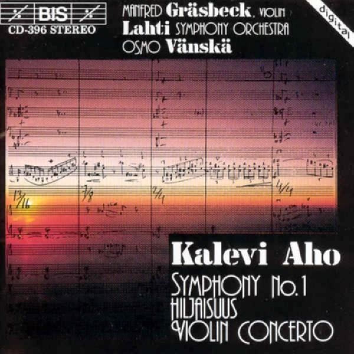 Afbeelding van Manfred Gräsbeck, Lahti Symphony Orchestra, Osmo Vänskä - Aho: Symphony No.1 | Violin Concerto