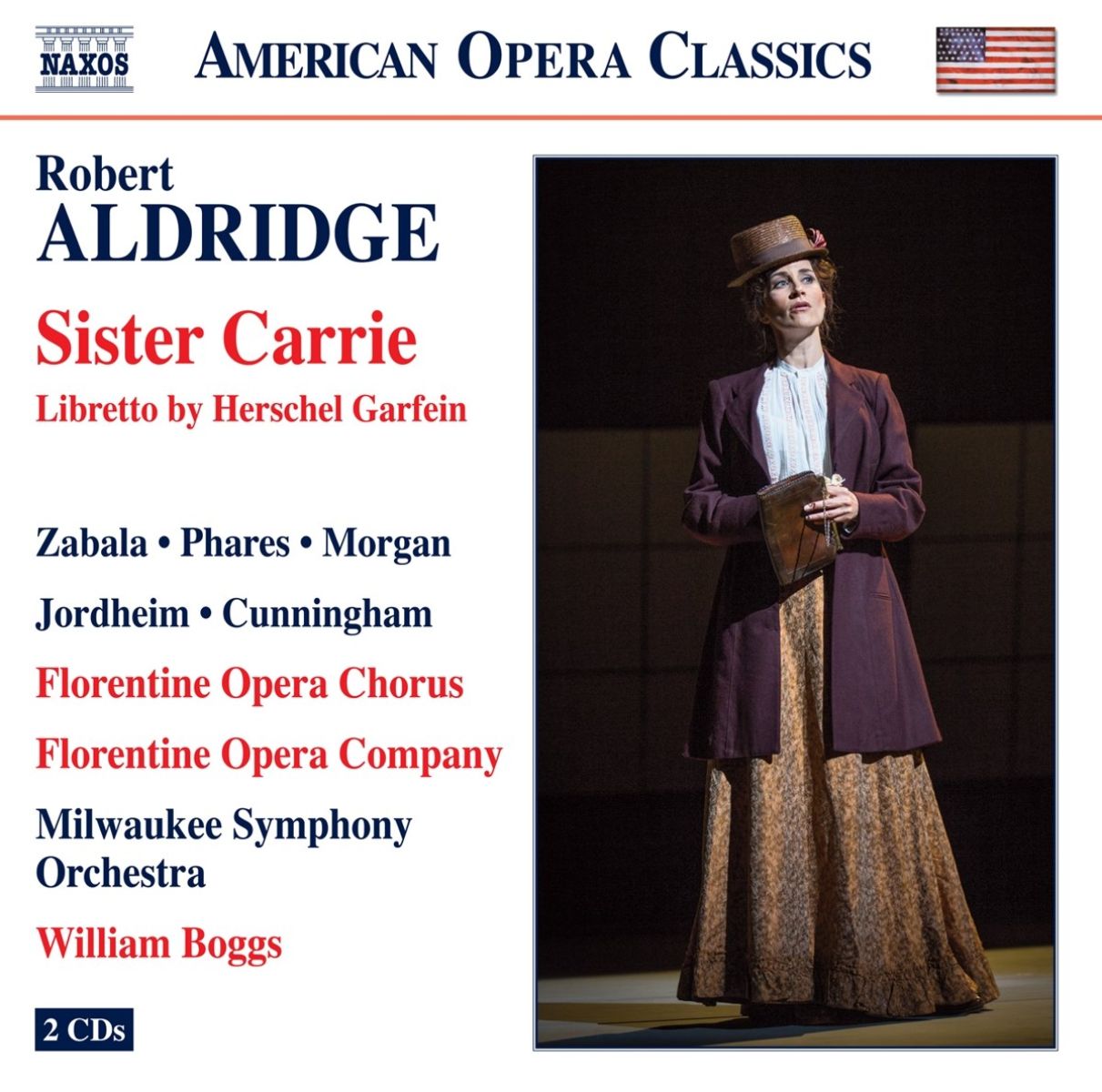 Afbeelding van Florentine Opera Chorus, Florentine Opera Company, Milwaukee Symphony Orchestra, William Boggs - Aldridge: Sister Carrie