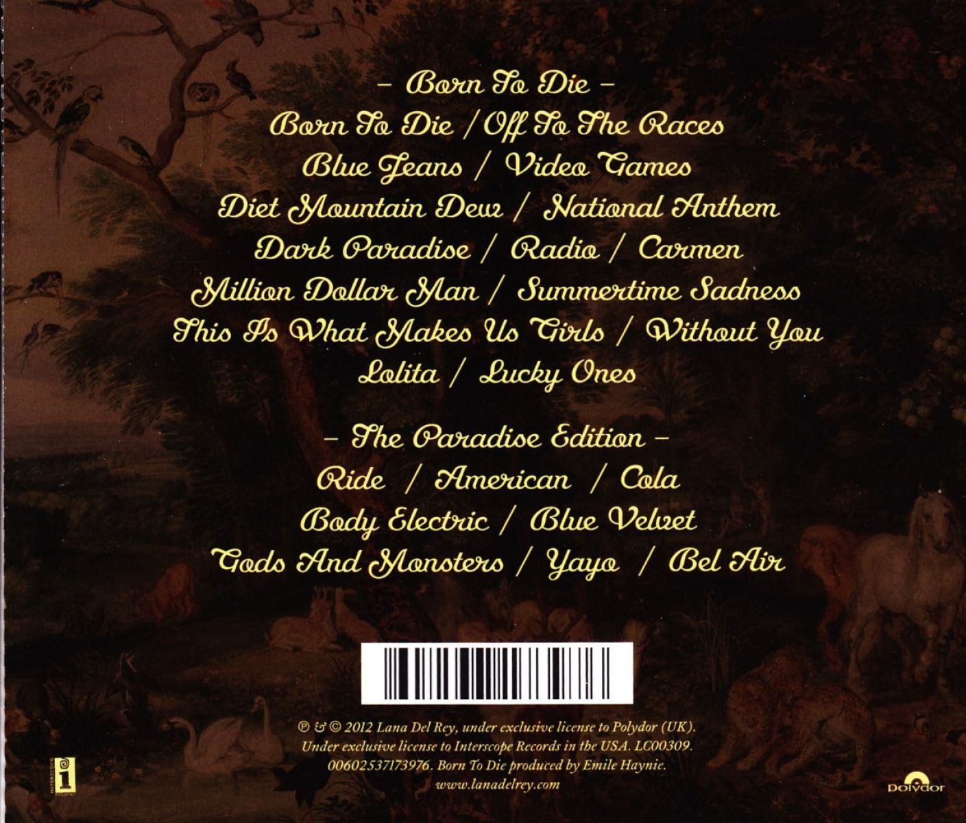 Lana Del Rey - Born To Die (The Paradise Edition)