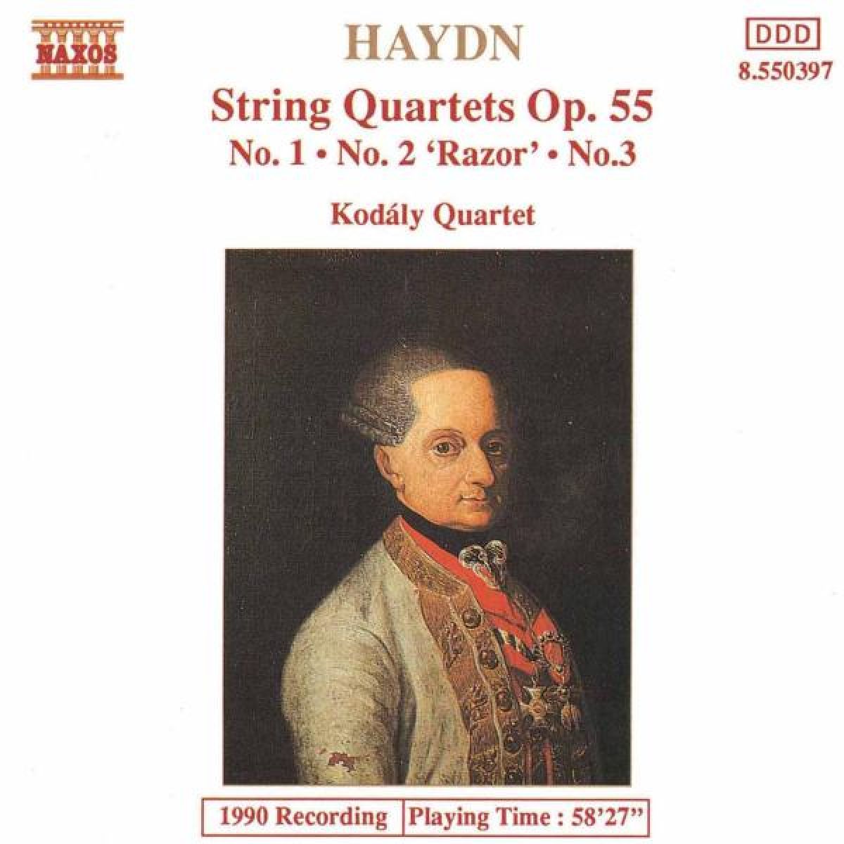 Afbeelding van Kodály Quartet - Haydn: String Quartets Op. 55, Nos. 1-3