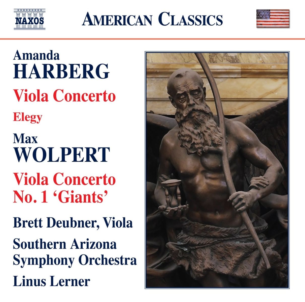 Afbeelding van Southern Arizona Symphony Orchestra, Linus Lerner - Viola Concerto | Viola Concerto No. 1 "Giants"