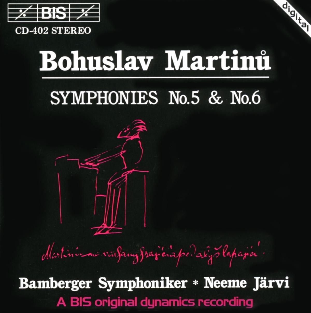 Afbeelding van Bamberg Symphoniker, Neeme Järvi - Martinů: Symphony No.5 (1946)