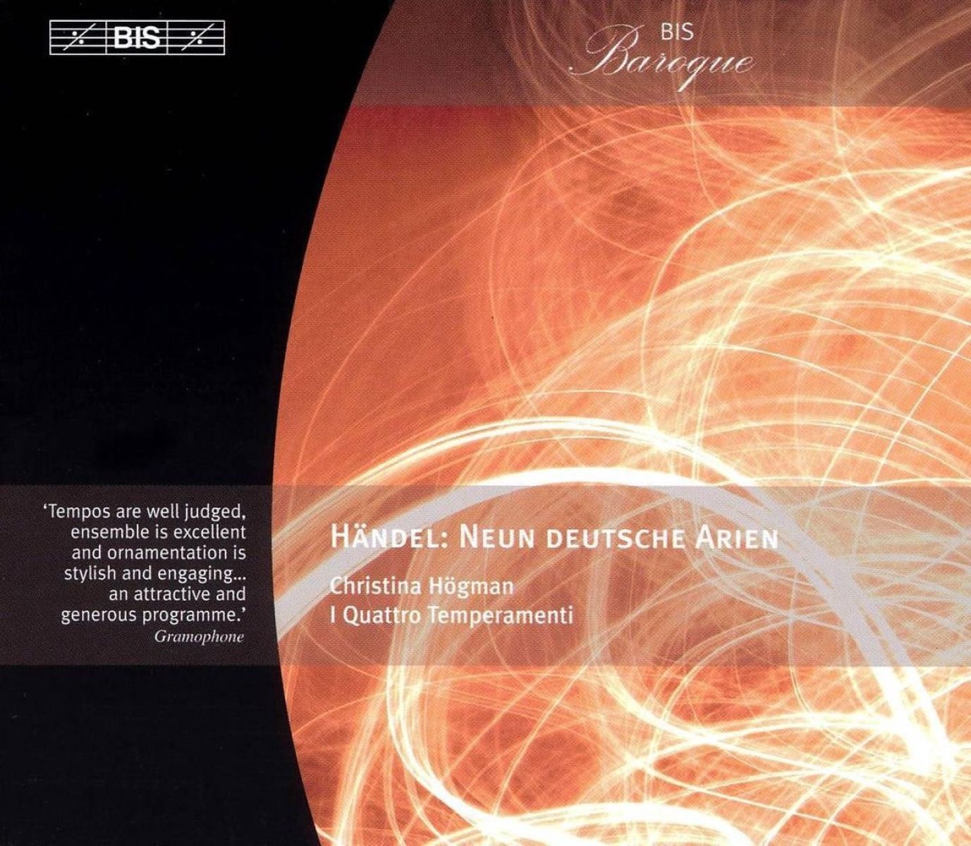 Christina Högman, I Quattro Temperamenti, Marit Bergman - Händel: Neun Deutsche Arien
