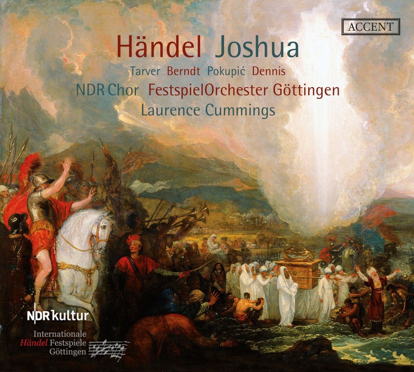Afbeelding van Kenneth Tarver, Tobias Berndt, NDR Chor, Festspielorchester Göttingen, Laurence Cummings - Händel: Joshua Oratorio In Three Acts, Hwv 64