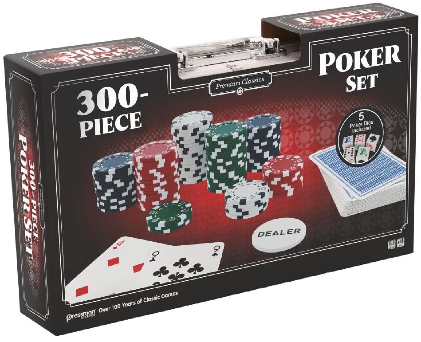 Classics: 300pc Poker Chip Set In Aluminum Case 