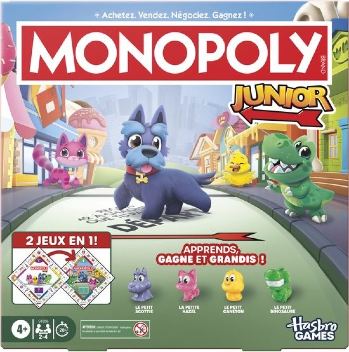 Afbeelding van Monopoly - Junior 2 in 1 (FR)