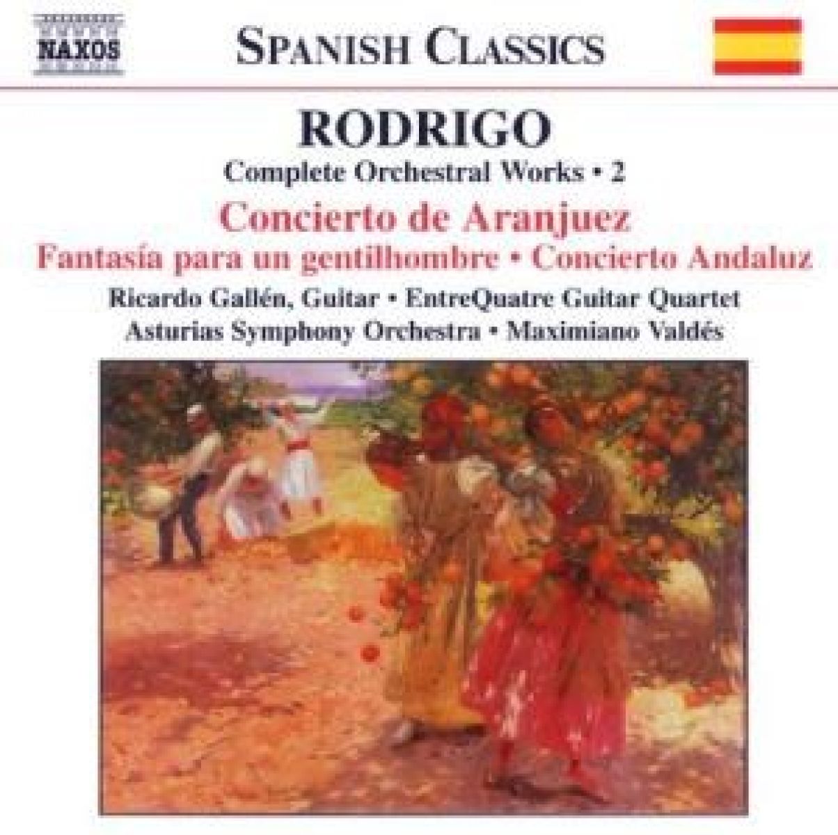 Afbeelding van Riccardo Gallén, EntreQuatre Guitar Quartet, Aturias Symphony Orchestra - Rodrigo: Complete Orchestral Works 2
