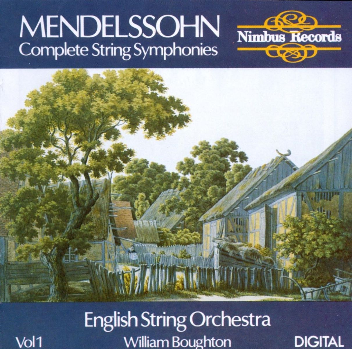 Afbeelding van English String Orchestra, William Boughton - Mendelssohn: Complete String Symphonies Vol. 1