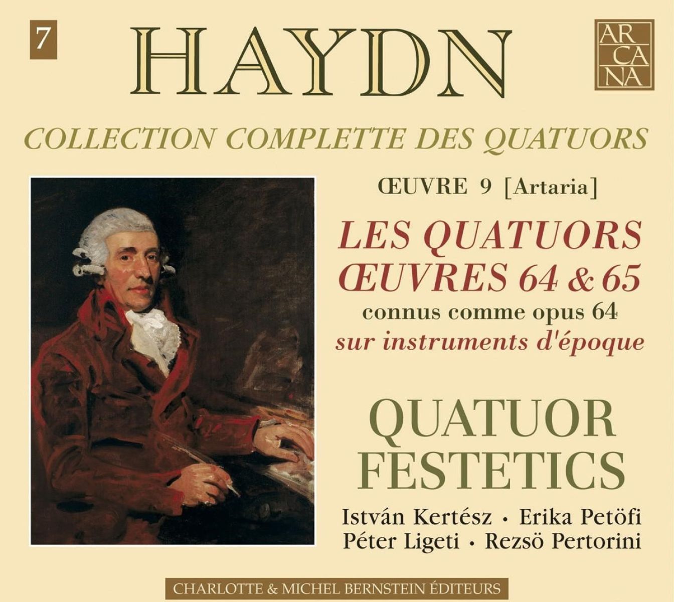 Afbeelding van Quatuor Festetics - Haydn: Les Quatuors Œuvres 64 & 65