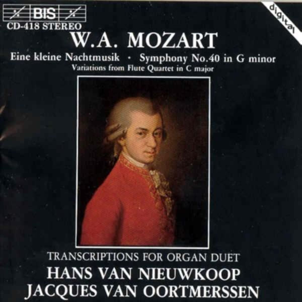 Afbeelding van Hans Nieuwkoop & Jacques Van Oortmerssen - Mozart: Transcriptions For Organ
