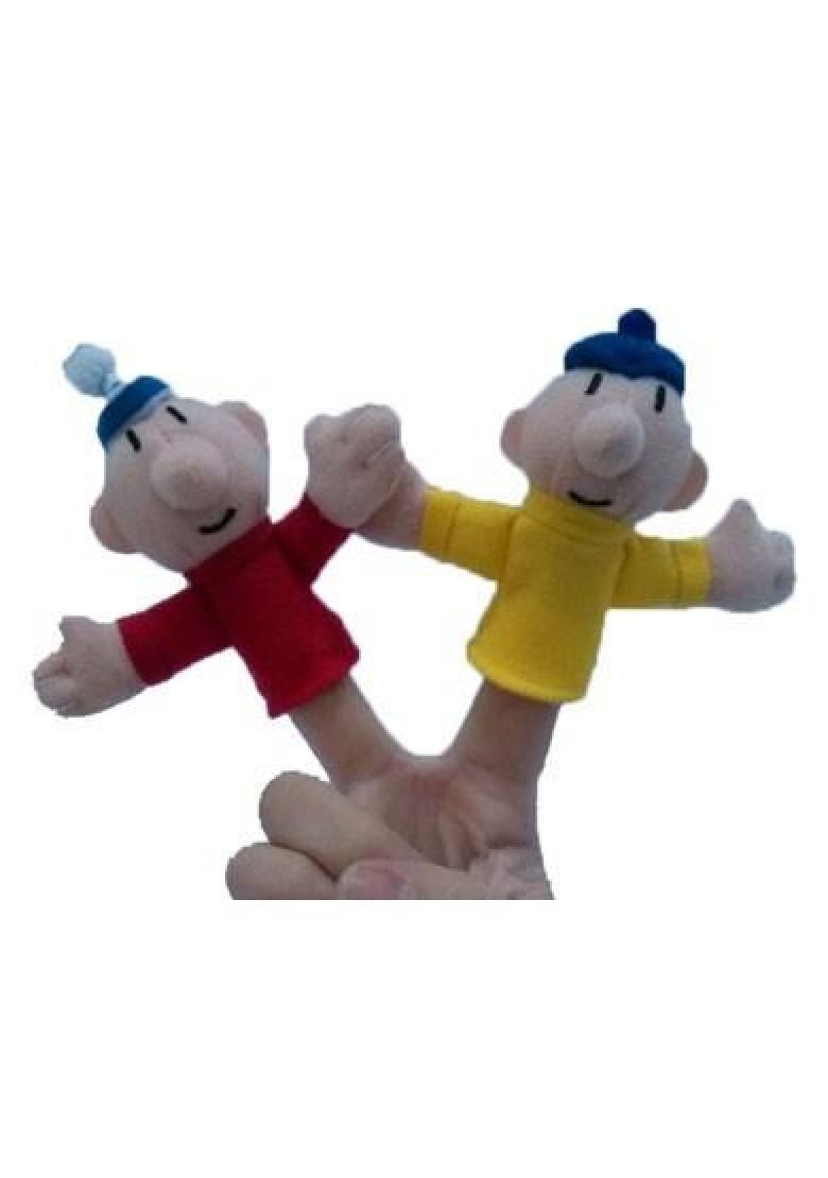 Afbeelding van Buurman & Buurman - Pluche Vingerpop Geel 7Cm