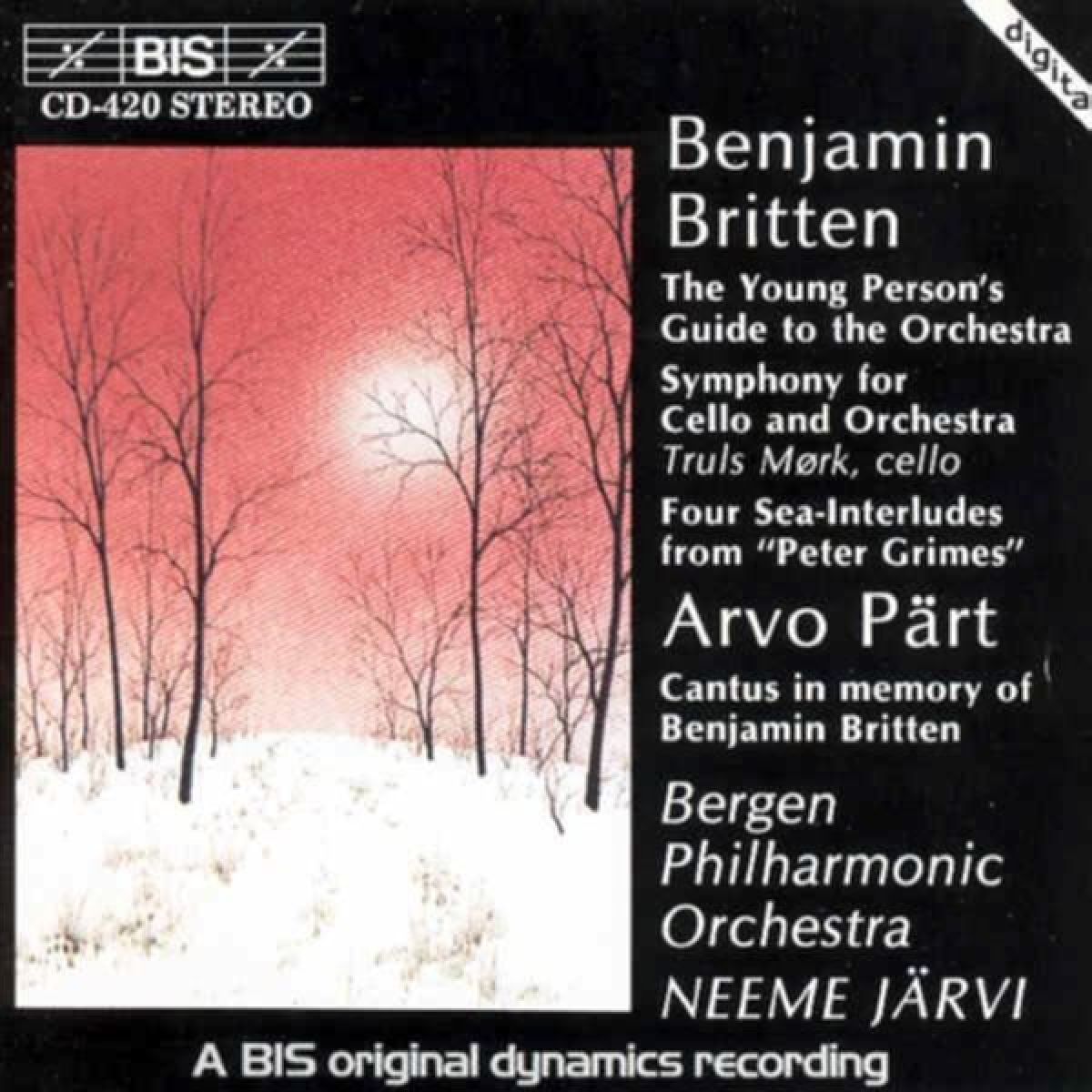 Bergen Philharmonic Orchestra, Neeme Järvi - The Young Person's Guide To The Orchestra | Symphony For Cello And Orchestra