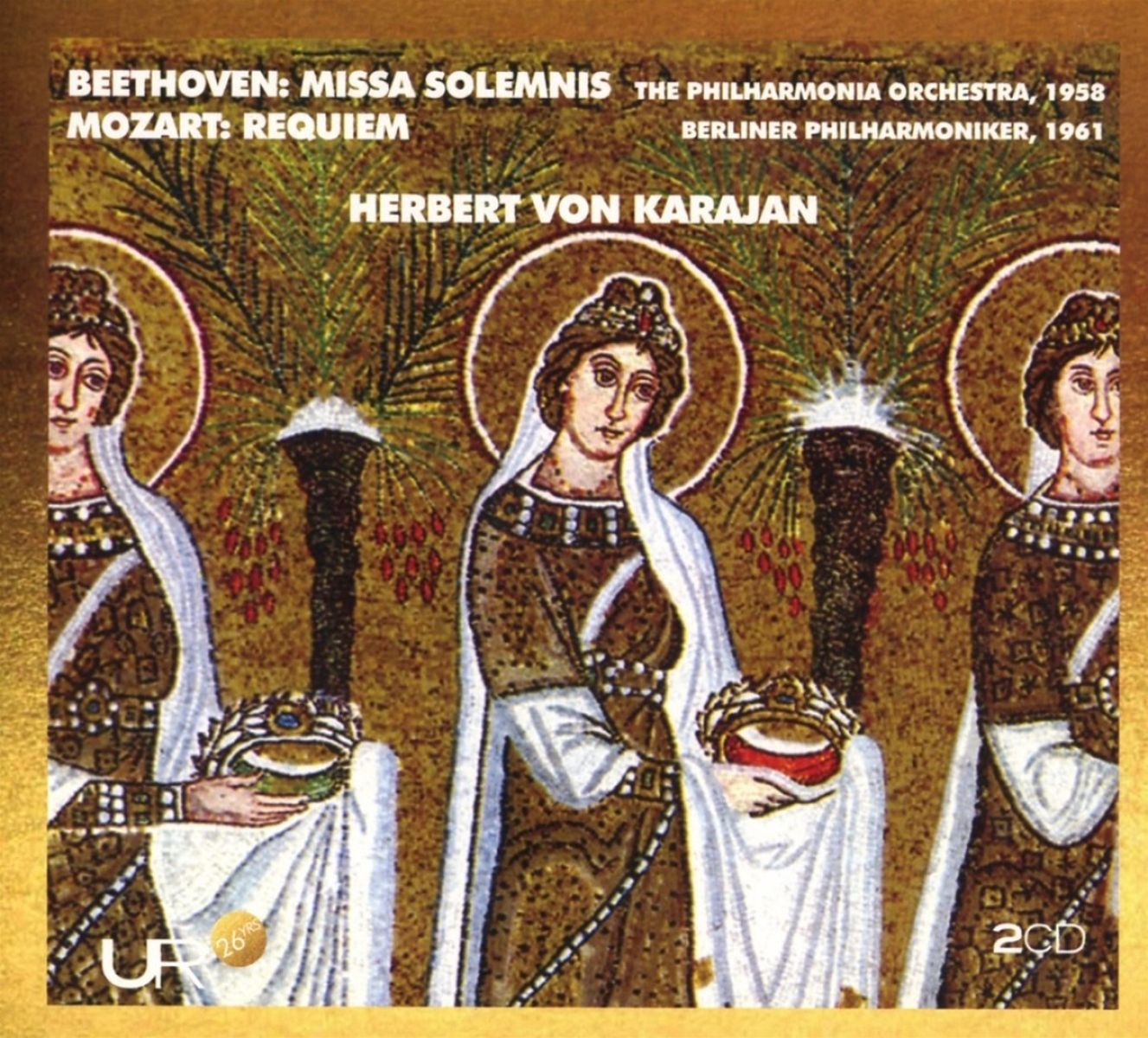 Afbeelding van Herbert Von Karajan - Beethoven: Missa Solemnis / Mozart: Requiem