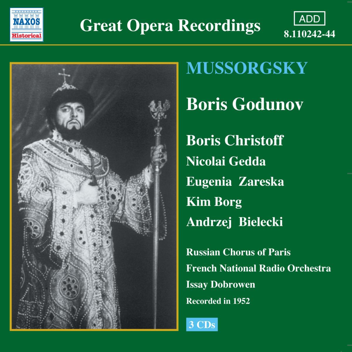Afbeelding van Boris Christoff, Nicolai Gedda, French National Radio Orchestra, Issay Dobrowen - Mussorgsky: Boris Godunov