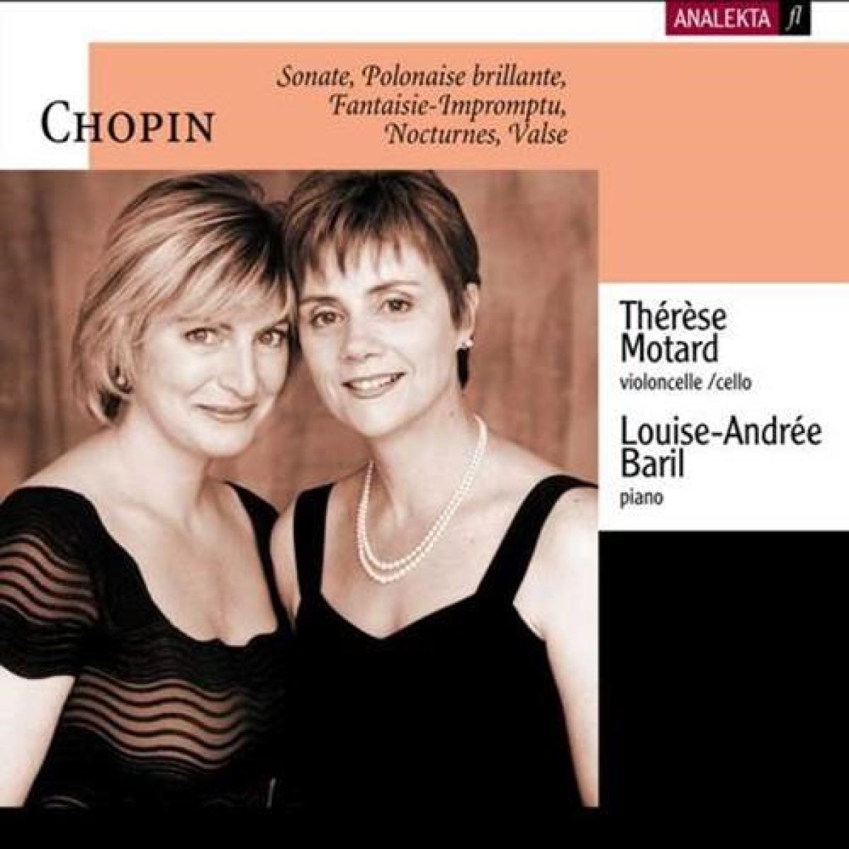 Afbeelding van Louise-Andrée Baril & Thérèse Motard - Chopin: Sonate | Polonaise Brillante | Fantaisie-Impromptu