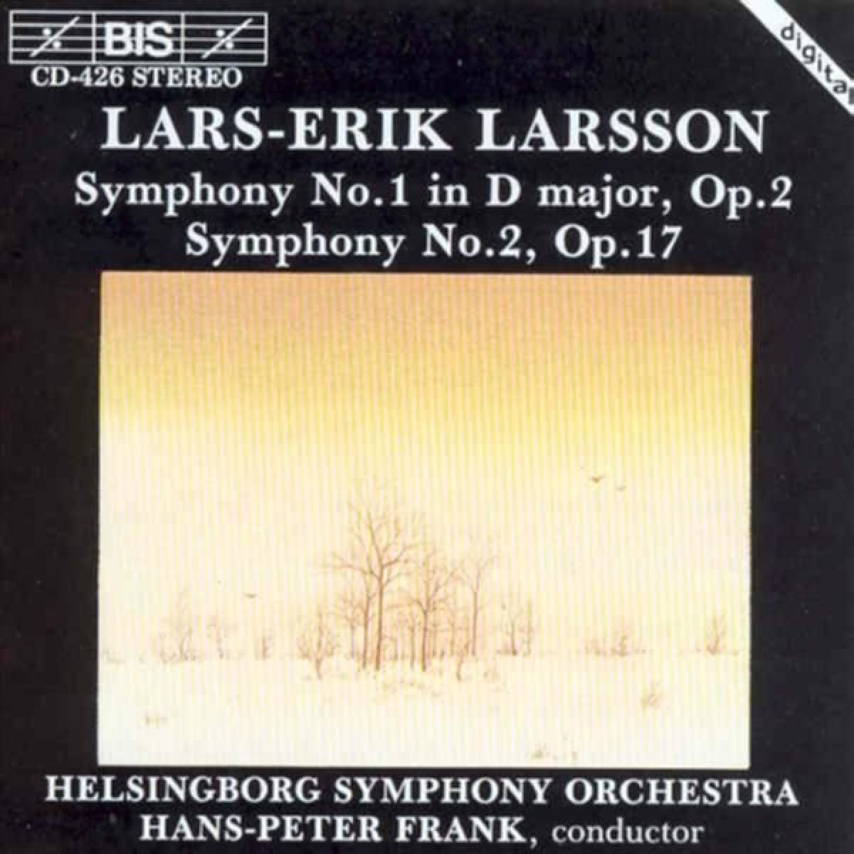 Afbeelding van Helsingborg Symphony Orchestra, Hans-Peter Frank - Symphony No.1 In D, Op. 2 & Symphony No.2, Op.17