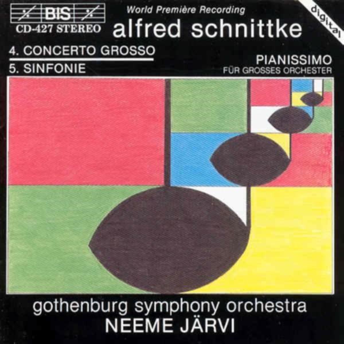 Afbeelding van Gothenburg Symphony Orchestra, Neeme Järvi - Schnittke: Concerto Grosso - 5. Sinfonie