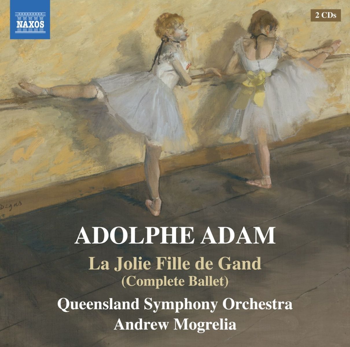 Afbeelding van Queensland Symphony Orchestra, Andrew Mogrelia - Adam: La Jolie Fille De Gand (Complete Ballet)