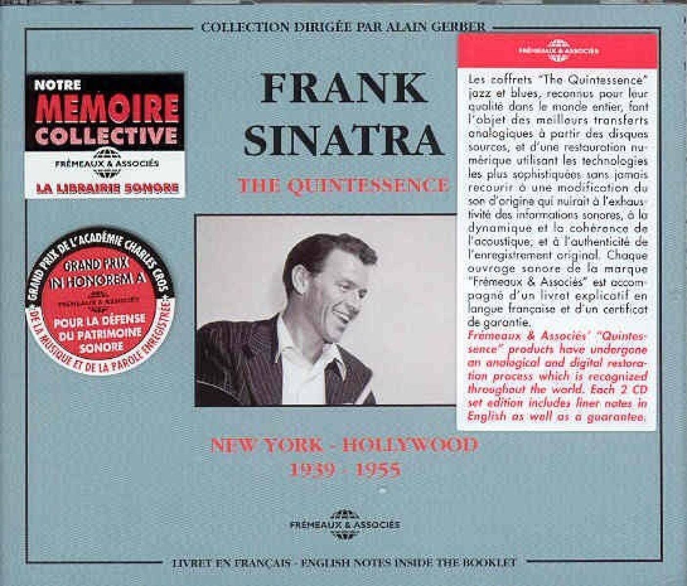 Afbeelding van Frank Sinatra - The Quintessence : New York - Hollywood 1939-1955