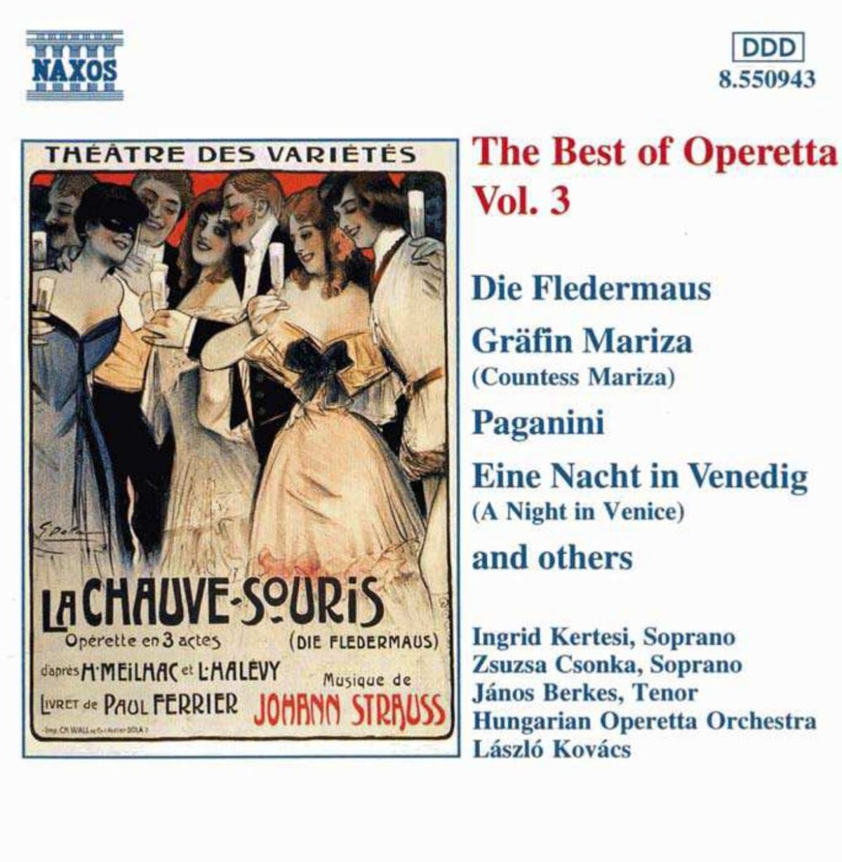 Afbeelding van Hungarian Operetta Orchestra, László Kovács - Best Of Operetta Vol.3