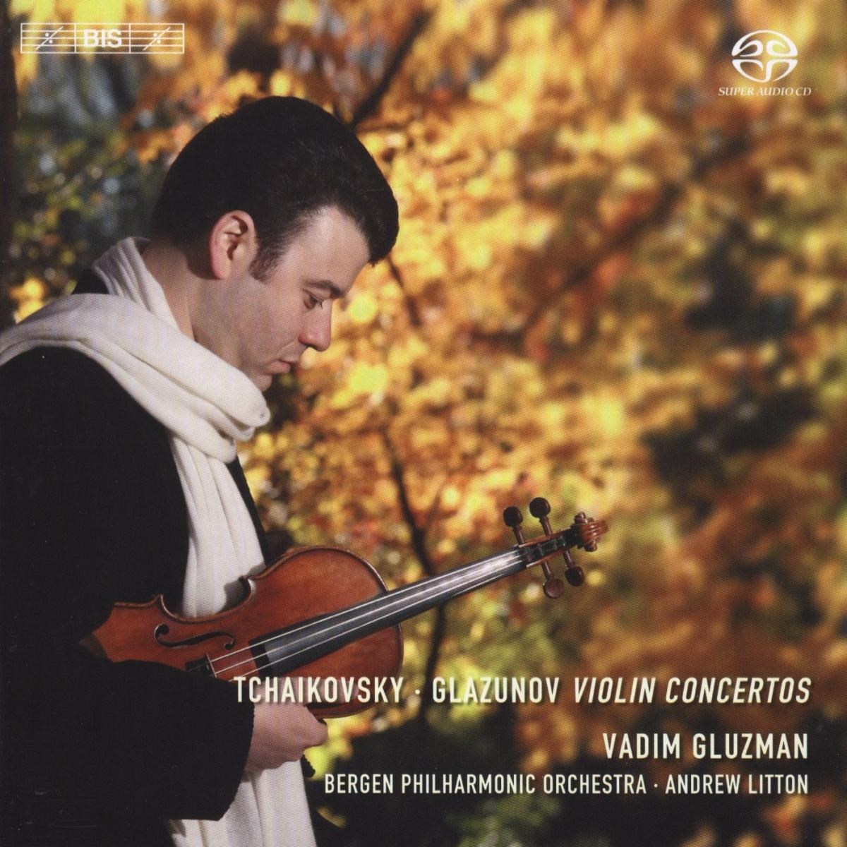 Afbeelding van Vadim Gluzman, Bergen Philharmonic Orchestra, Andrew Litton - Tchaikovsky/Glazunov: Violin Concertos