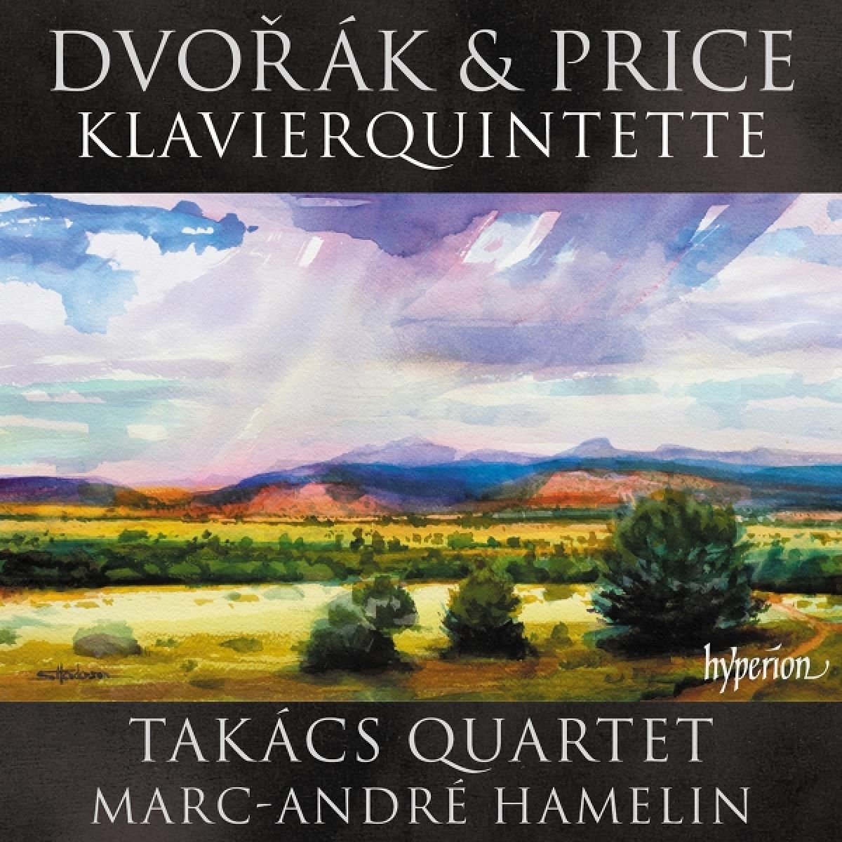 Afbeelding van Marc-Andre Hamelin & Takács Quartet - Dvořák & Price: Piano Quintets