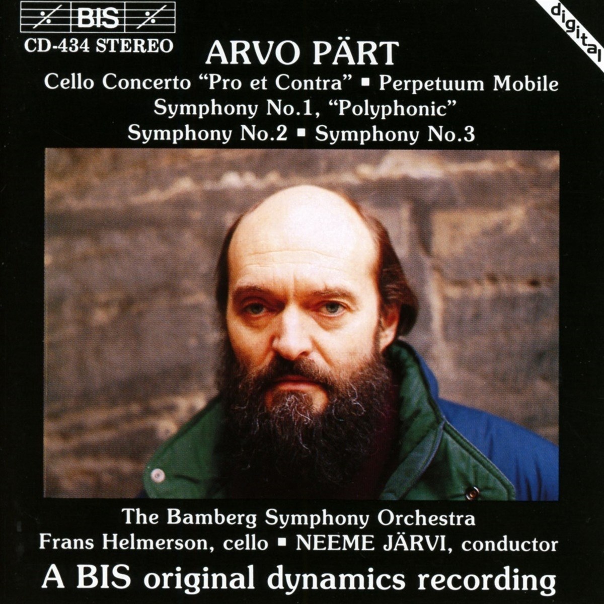 Afbeelding van Frans Helmerson, Bamberg Symphony Orchestra, Neeme Järvi - Pärt: Concerto For Cello And Orchestra