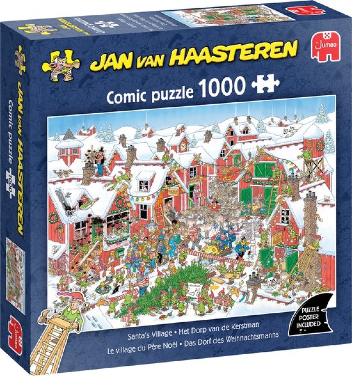 Afbeelding van Jan van Haasteren - Het Dorp Van De Kerstman (1000 Stukjes)