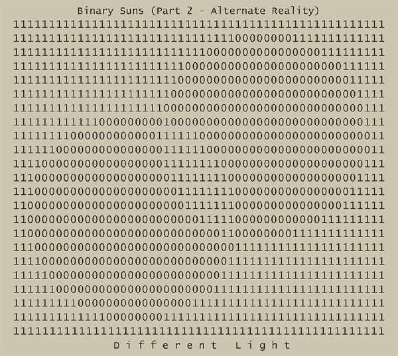Different Light - Binary Suns (Part 2 - Alternate Reality)