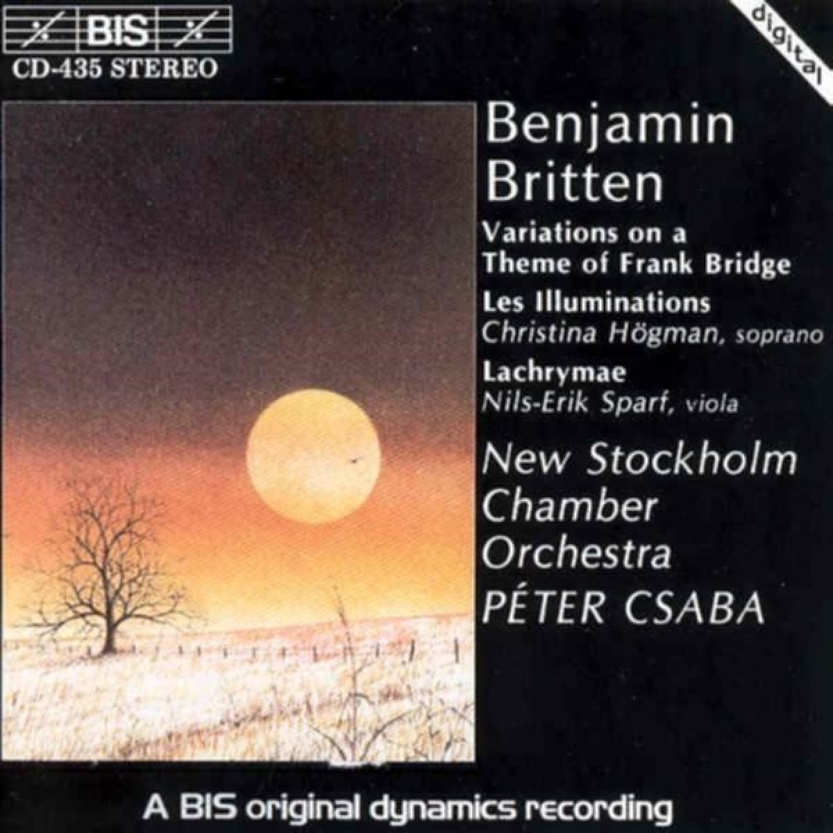 Afbeelding van Christina Högman, Nils-Erik Sparf, New Stockholm Chamber Orchestra - Britten: Variations On A Theme Of Frank Bridge