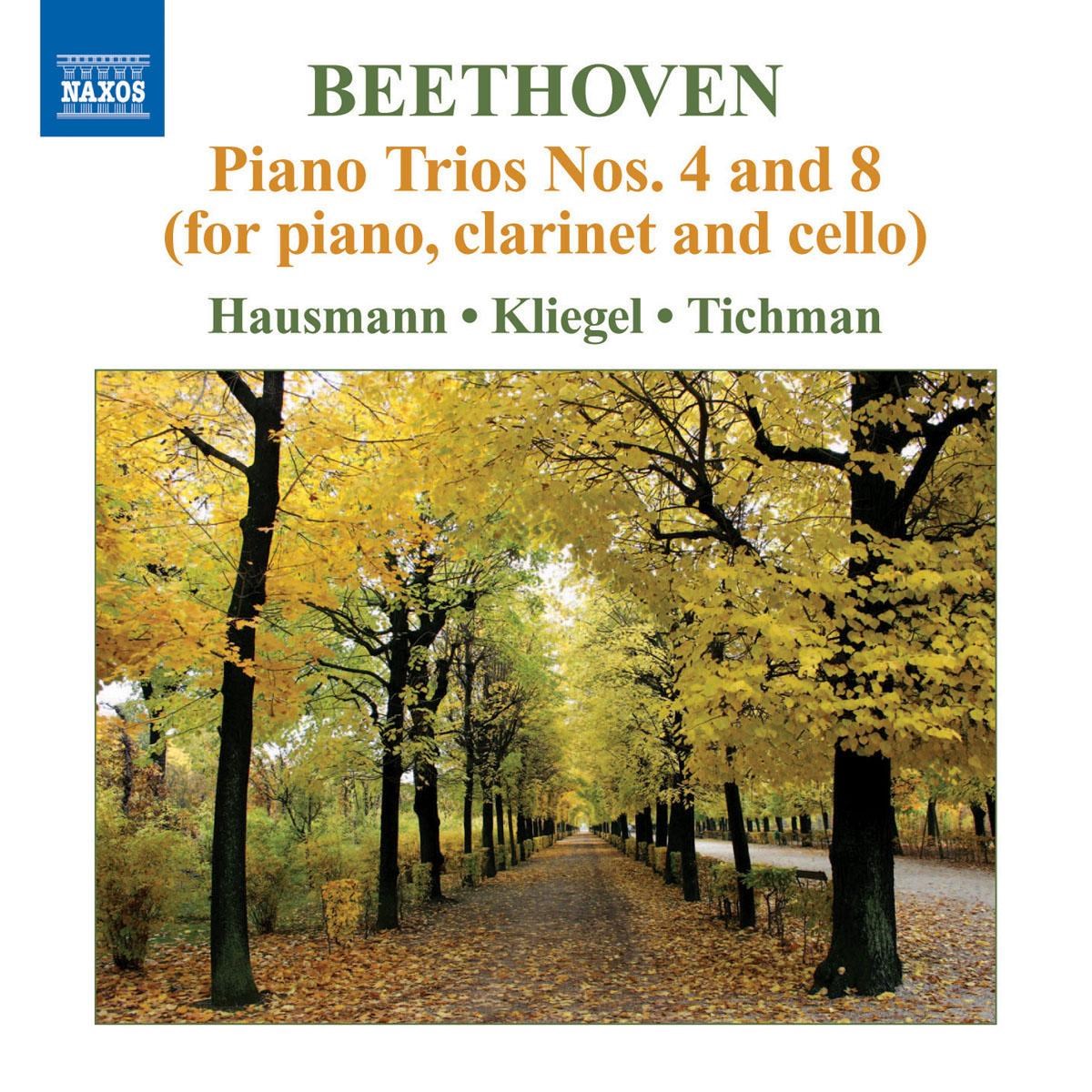 Afbeelding van Ib Hausmann, Nina Tichman, Maria Kliegel - Beethoven: Piano Trios Nos. 4 and 8 (for Pianoa, Clarinet and Cello)
