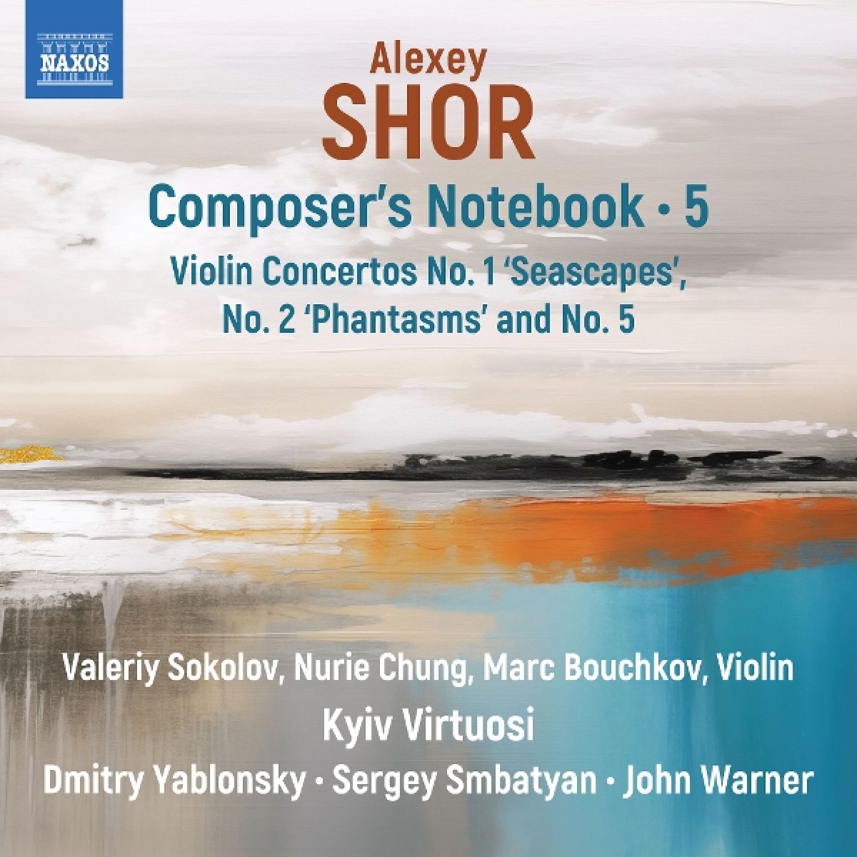 Afbeelding van Valeriy Sokolov, Nurie Chung, Marc Bouchkov, Kyiv Virtuosi Orchestra, Dmitry Yablonsky, Sergey Smbatyan, John Warner - Shor: Composer's Notebook, Vol. 5
