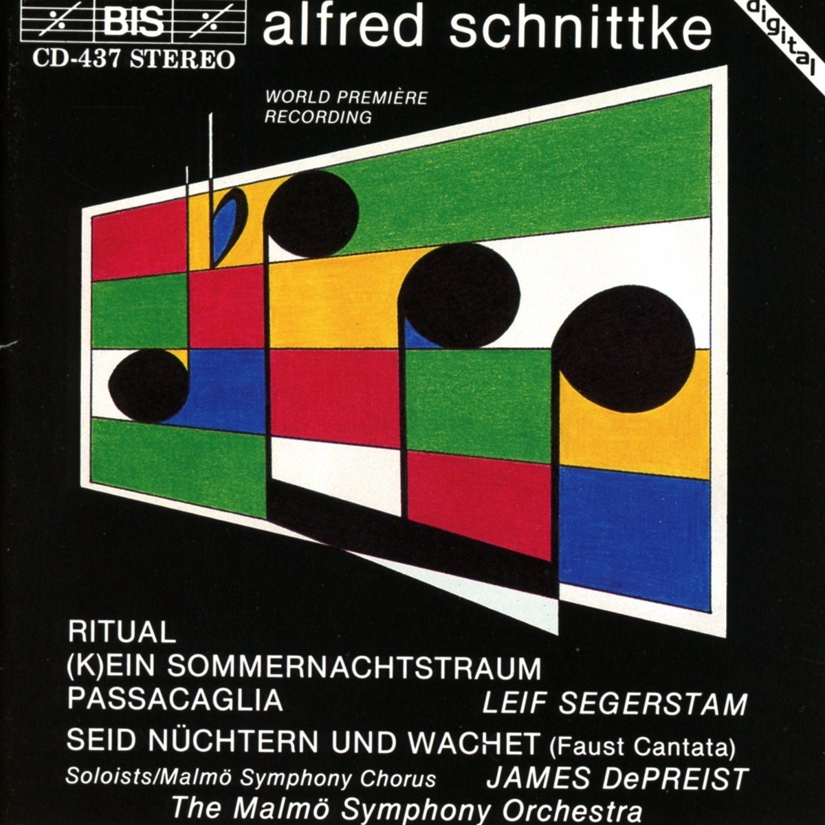 Afbeelding van Malmö Symphony Orchestra, James DePreist - Schnittke: Ritual For Large Symphony Orchestra