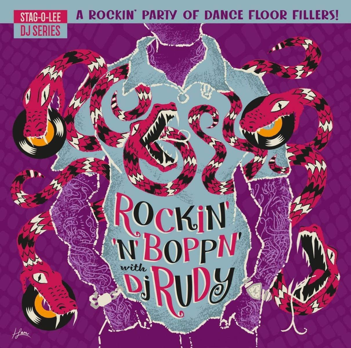 Afbeelding van Various Artists - Rockin' 'n' Boppn' With DJ Rudy (A Rockin' Party Of Dancefloor Fillers)