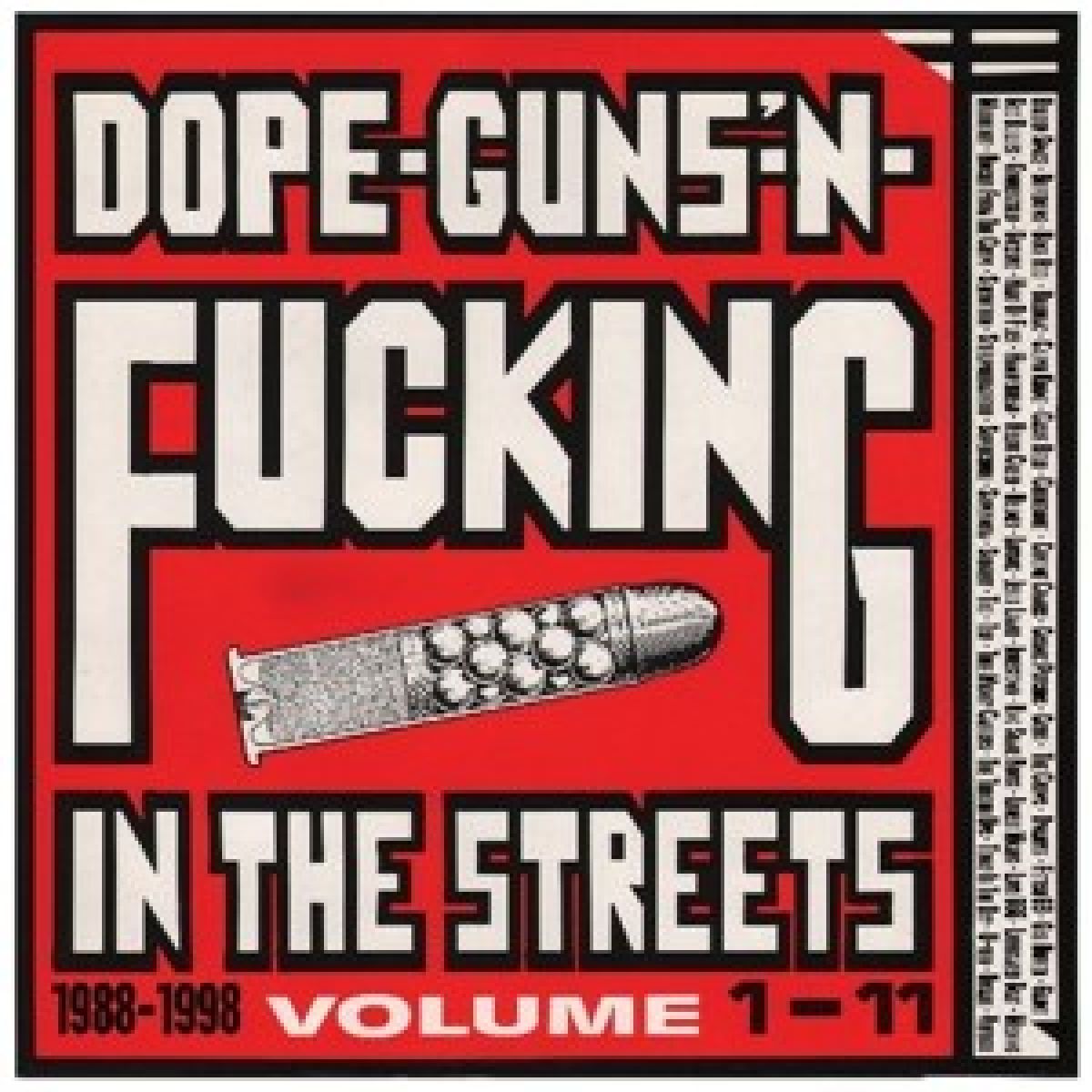 Afbeelding van Various Artists - Dope-Guns'-N-Fucking in the Streets 1988-1998 Volume 1-11